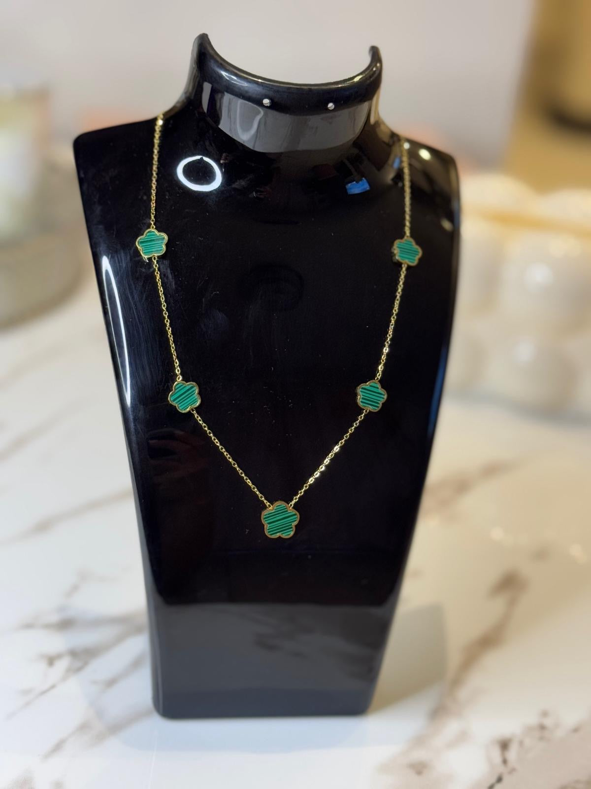 Collier Trèfle vert