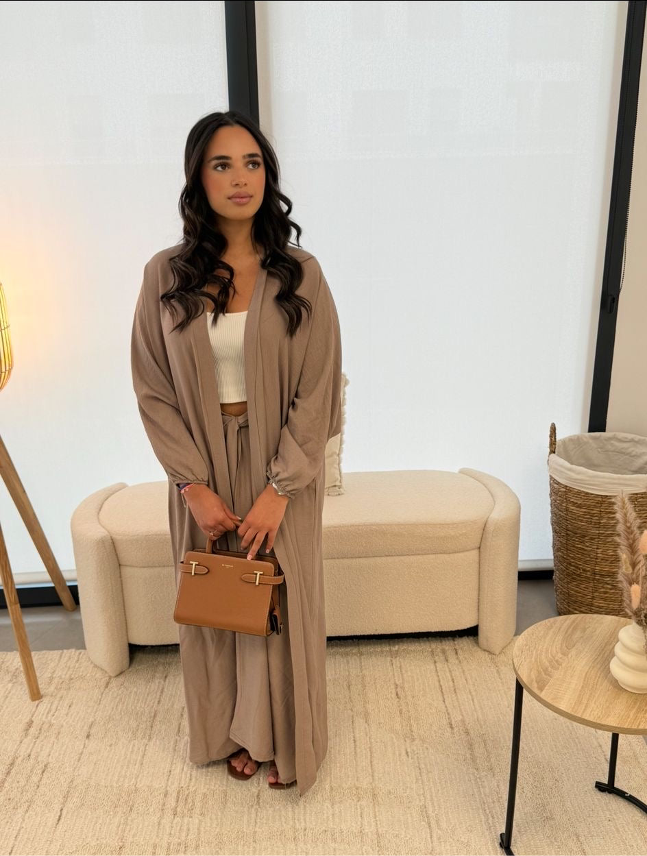 Abaya Mila taupe