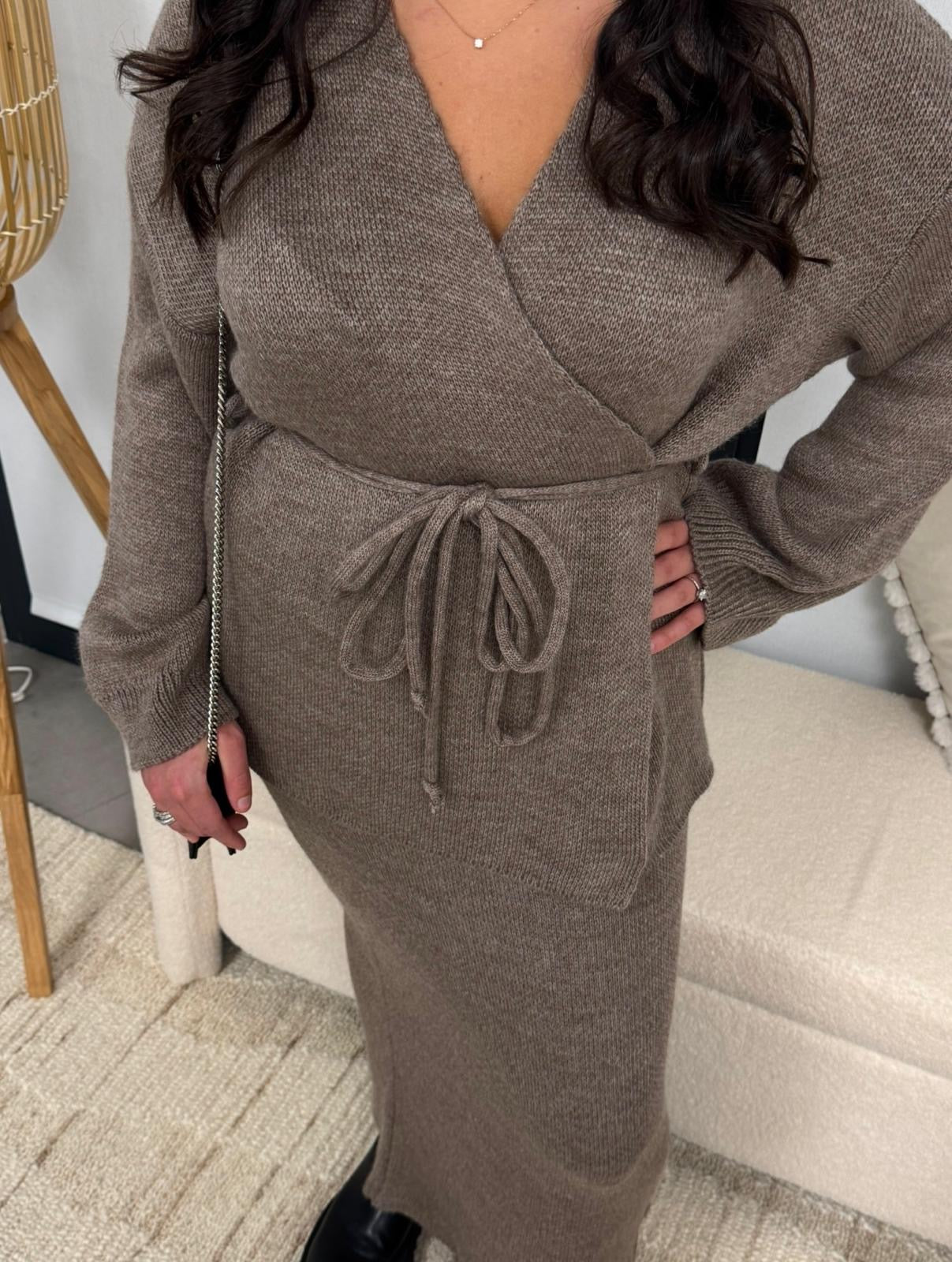 Ensemble Nina marron clair