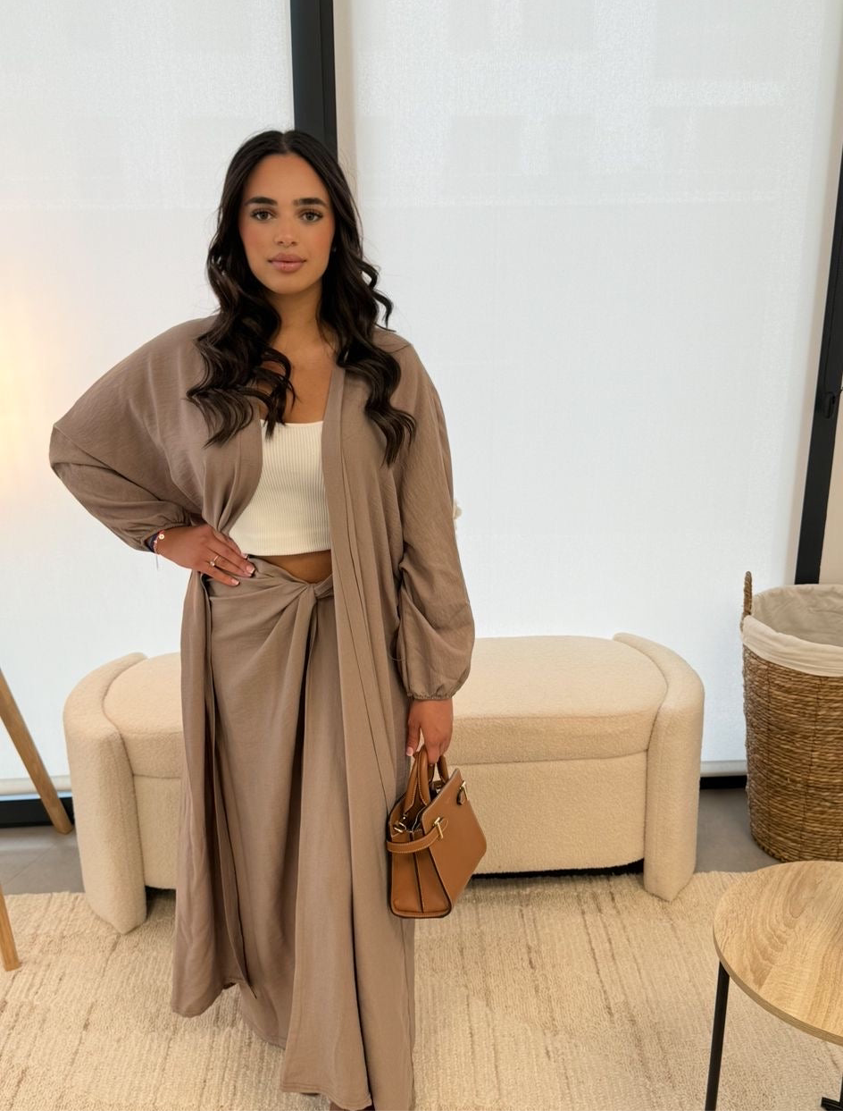 Abaya Mila taupe