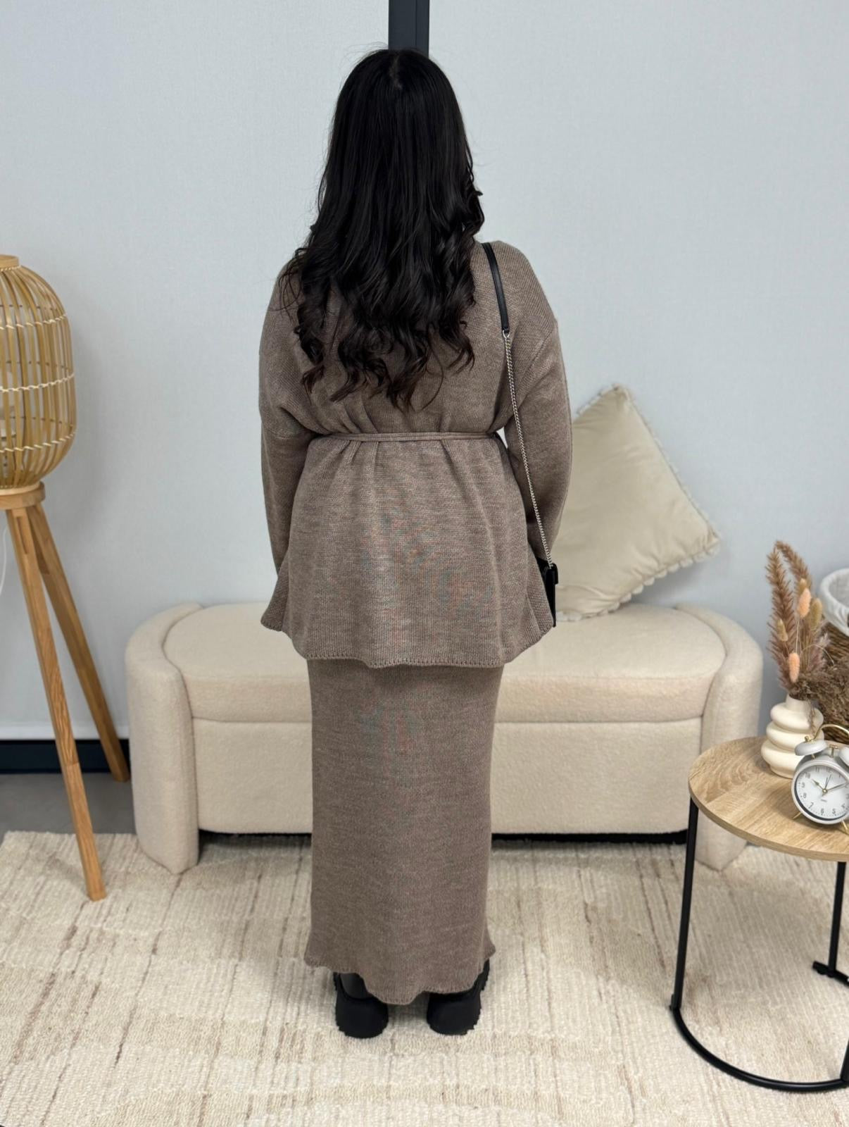 Ensemble Nina marron clair