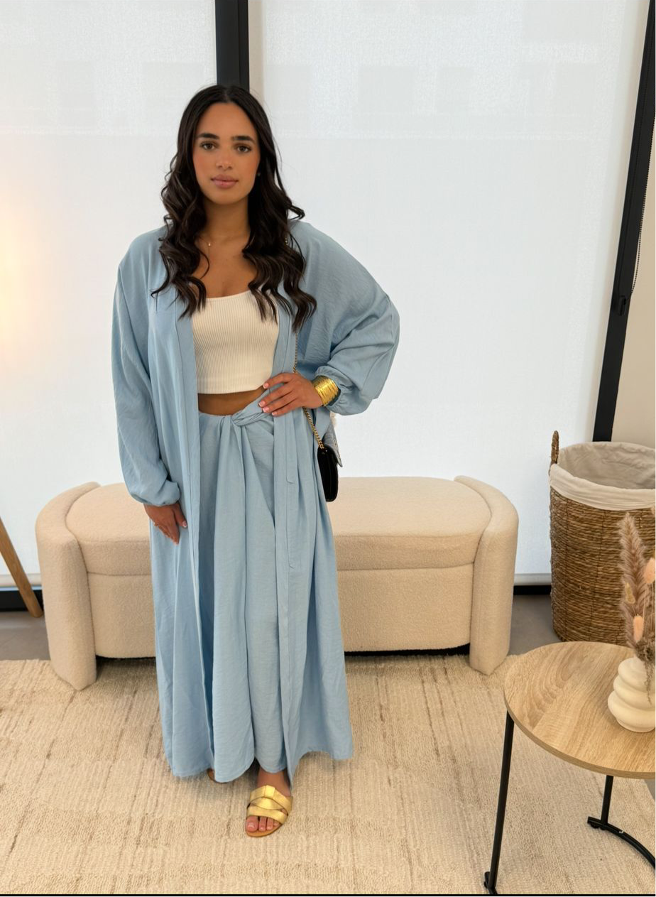 Abaya Mila bleu
