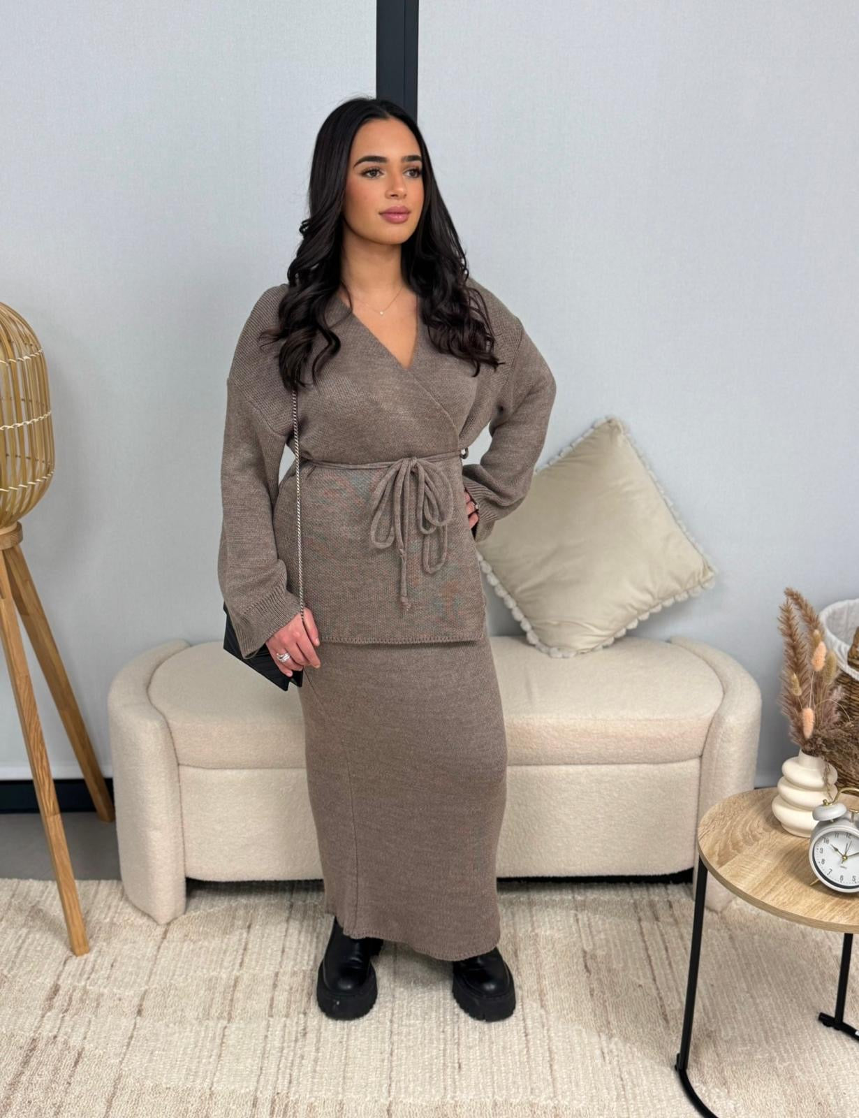Ensemble Nina marron clair