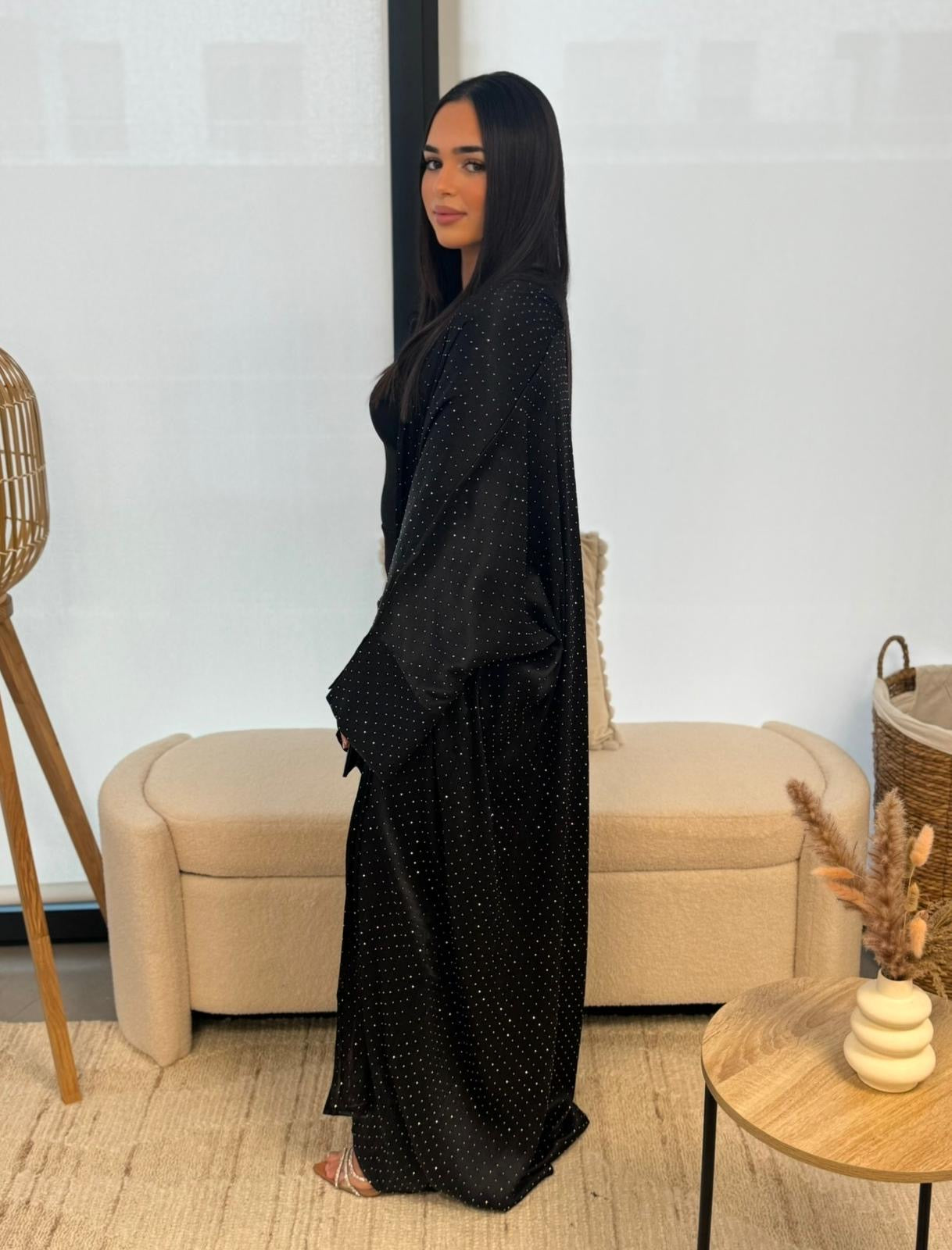 Abaya Stella noir
