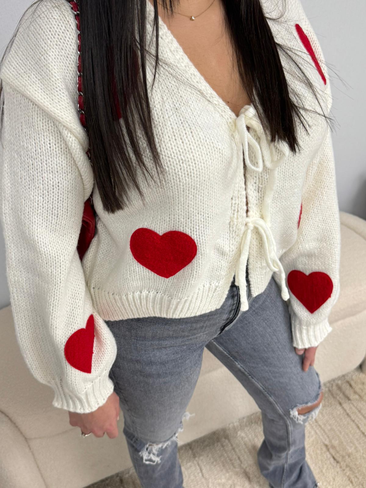 Pull Love blanc