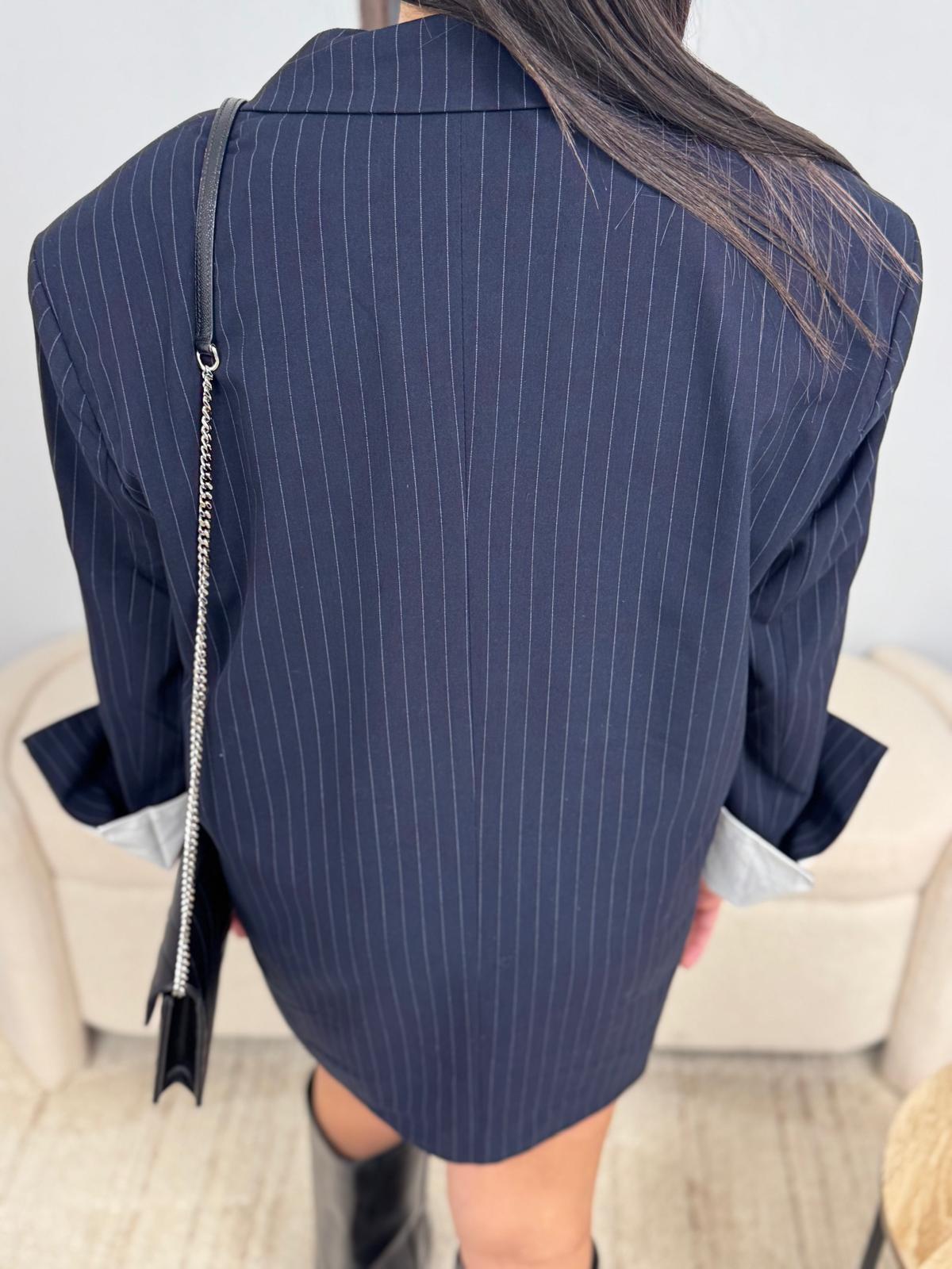 Blazer rayé Jiji bleu