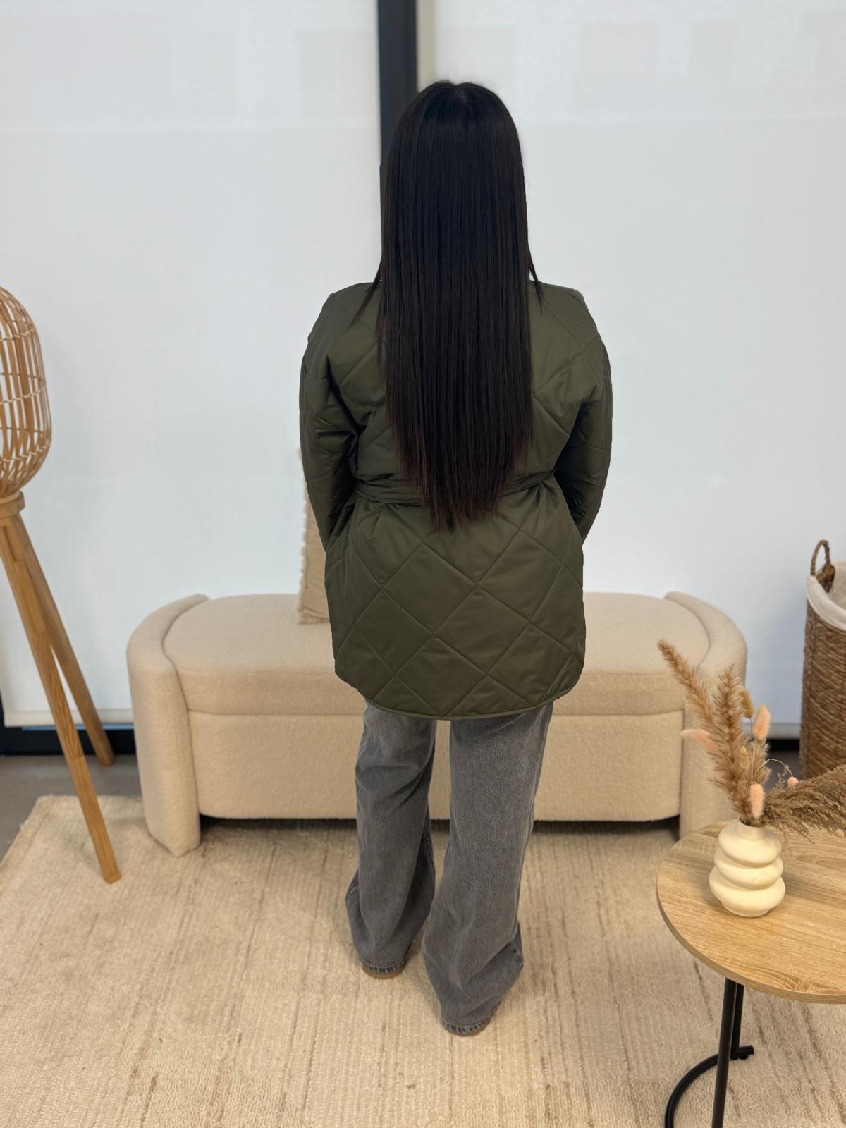 Veste matelassée kaki