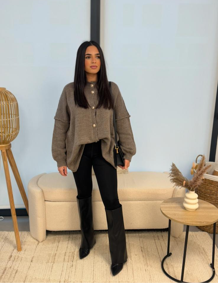 Pull Aylin taupe