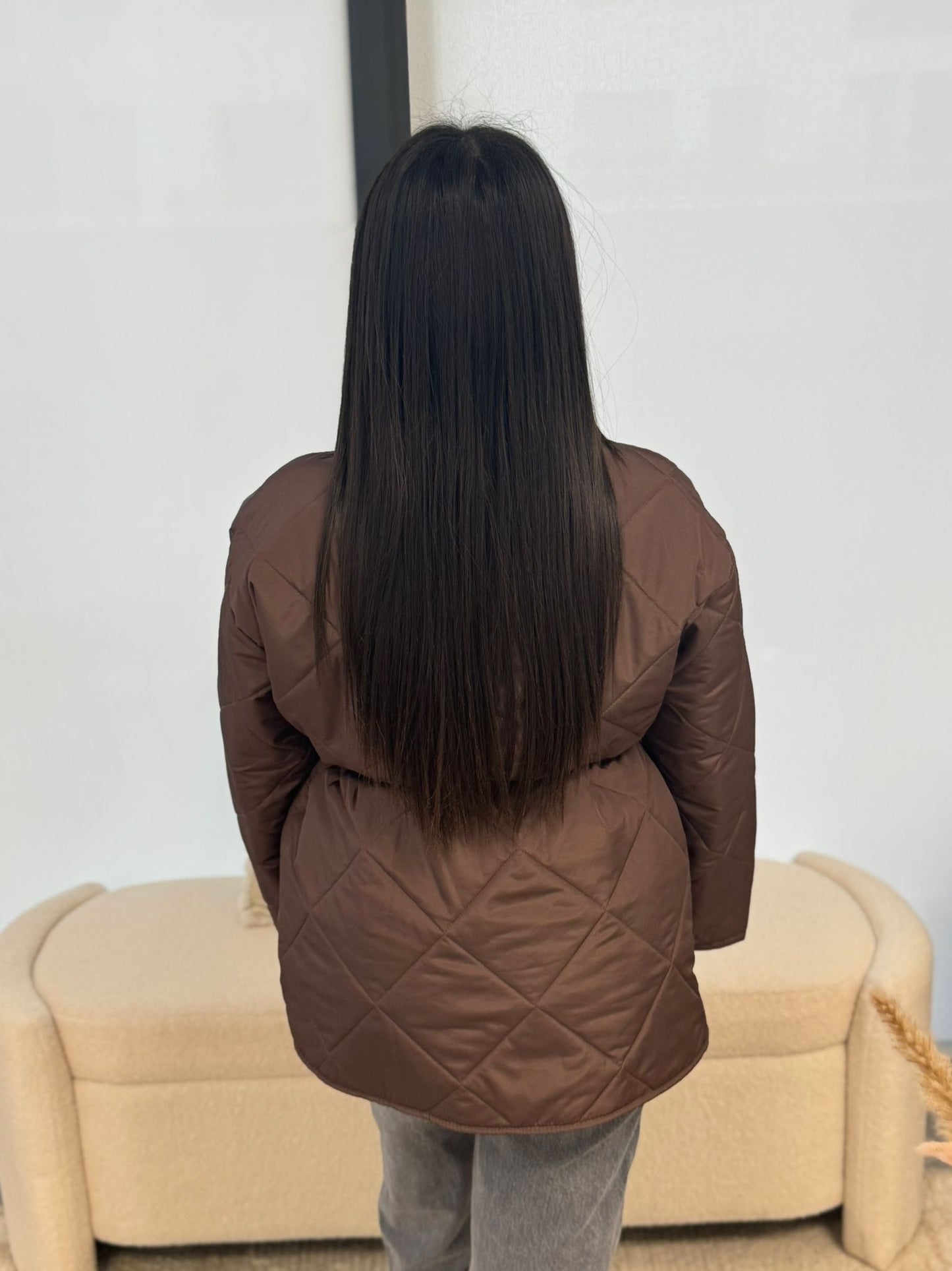 Veste matelassée marron