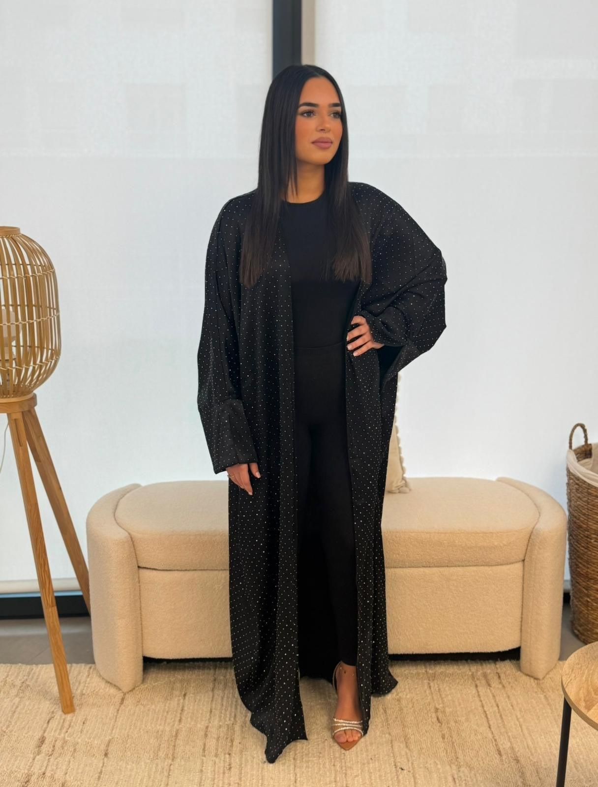 Abaya Stella noir