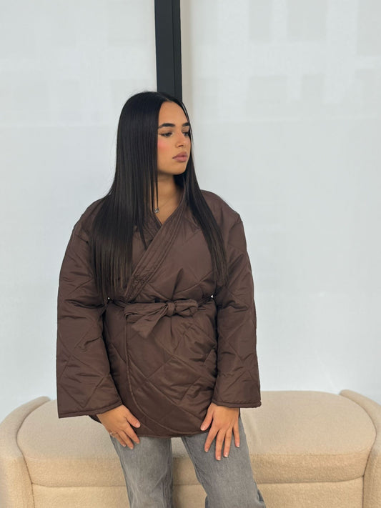Veste matelassée marron