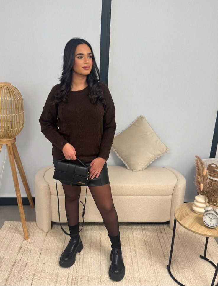 Pull Alba marron