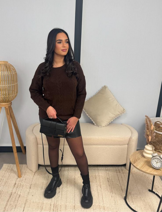 Pull Alba marron