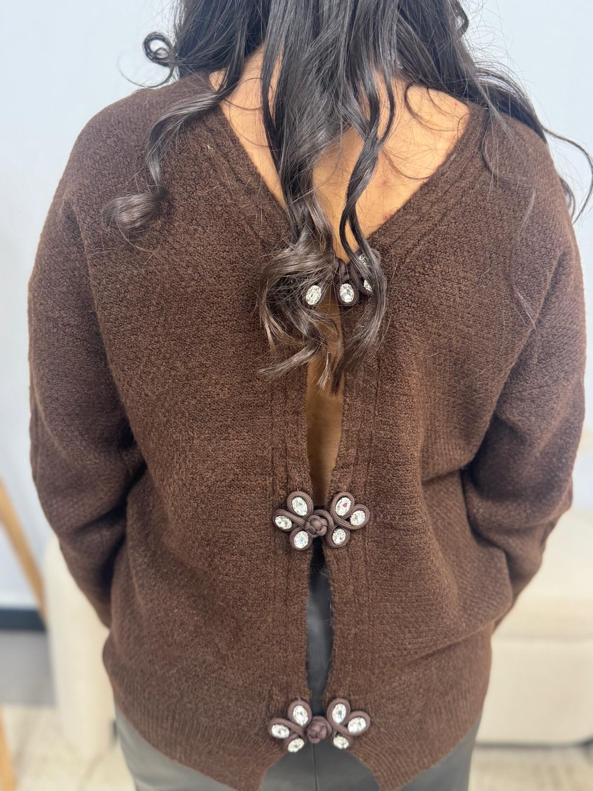 Pull Alba marron