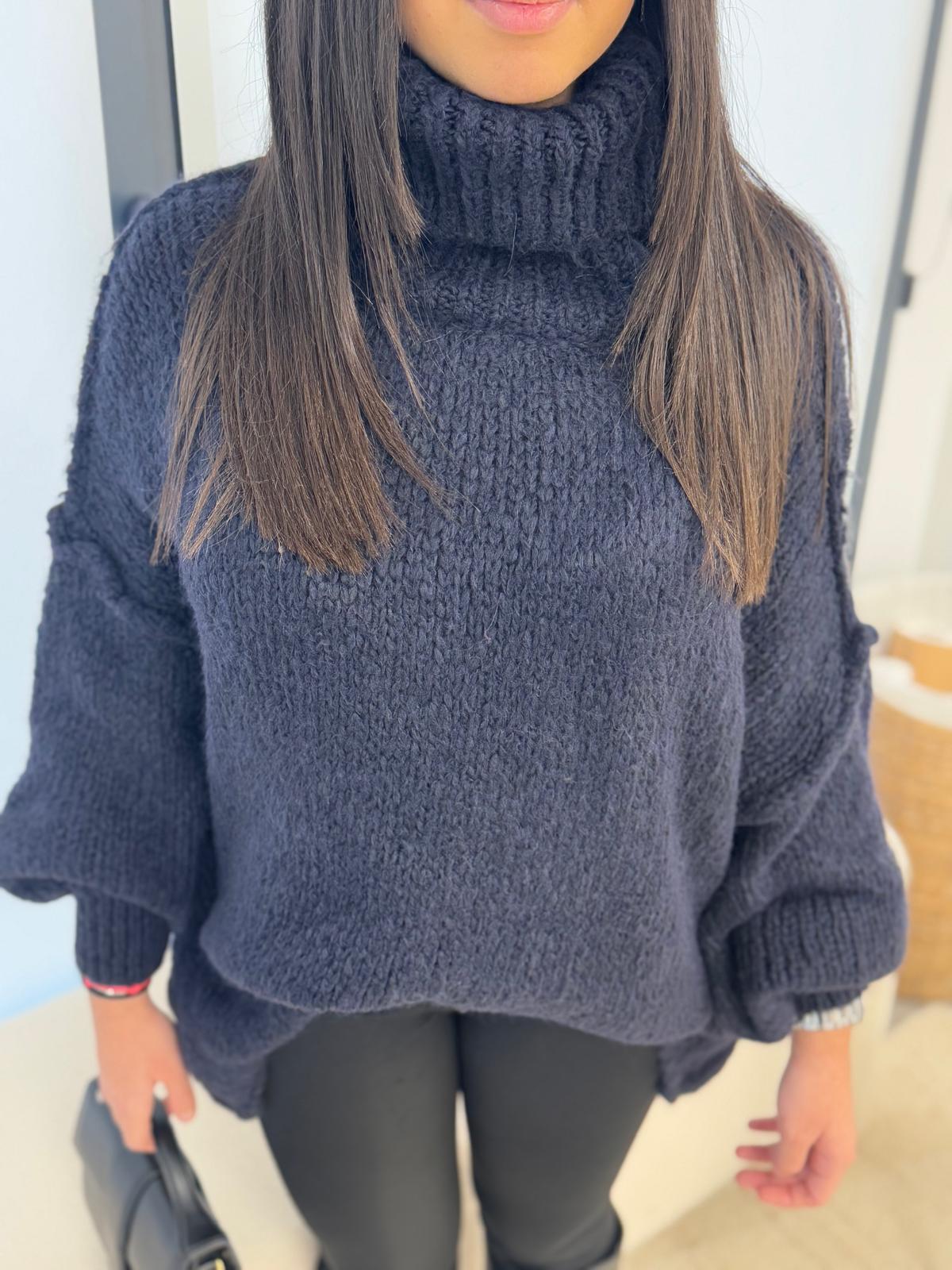 Pull Jade bleu marine