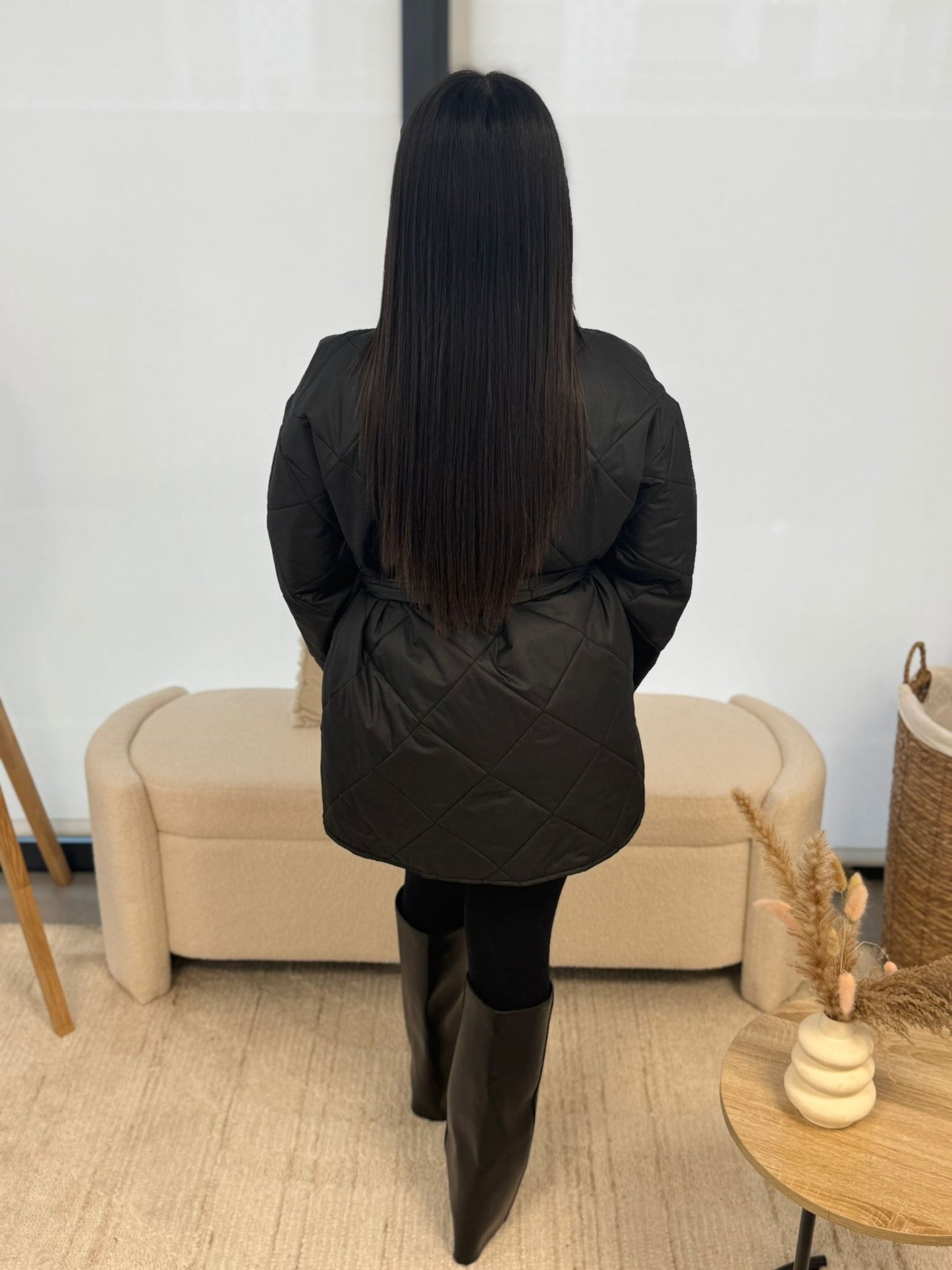 Veste matelassée noir