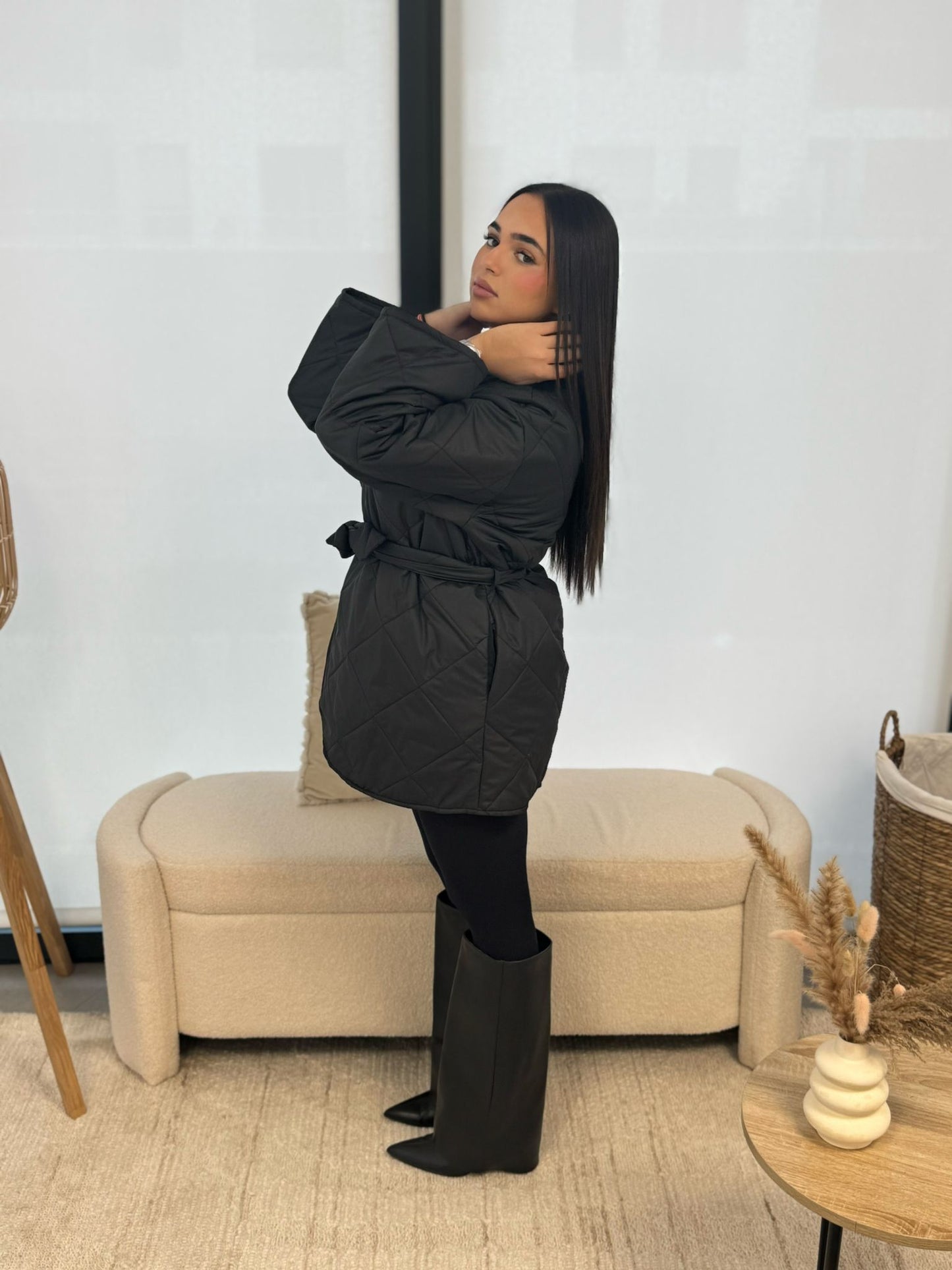 Veste matelassée noir