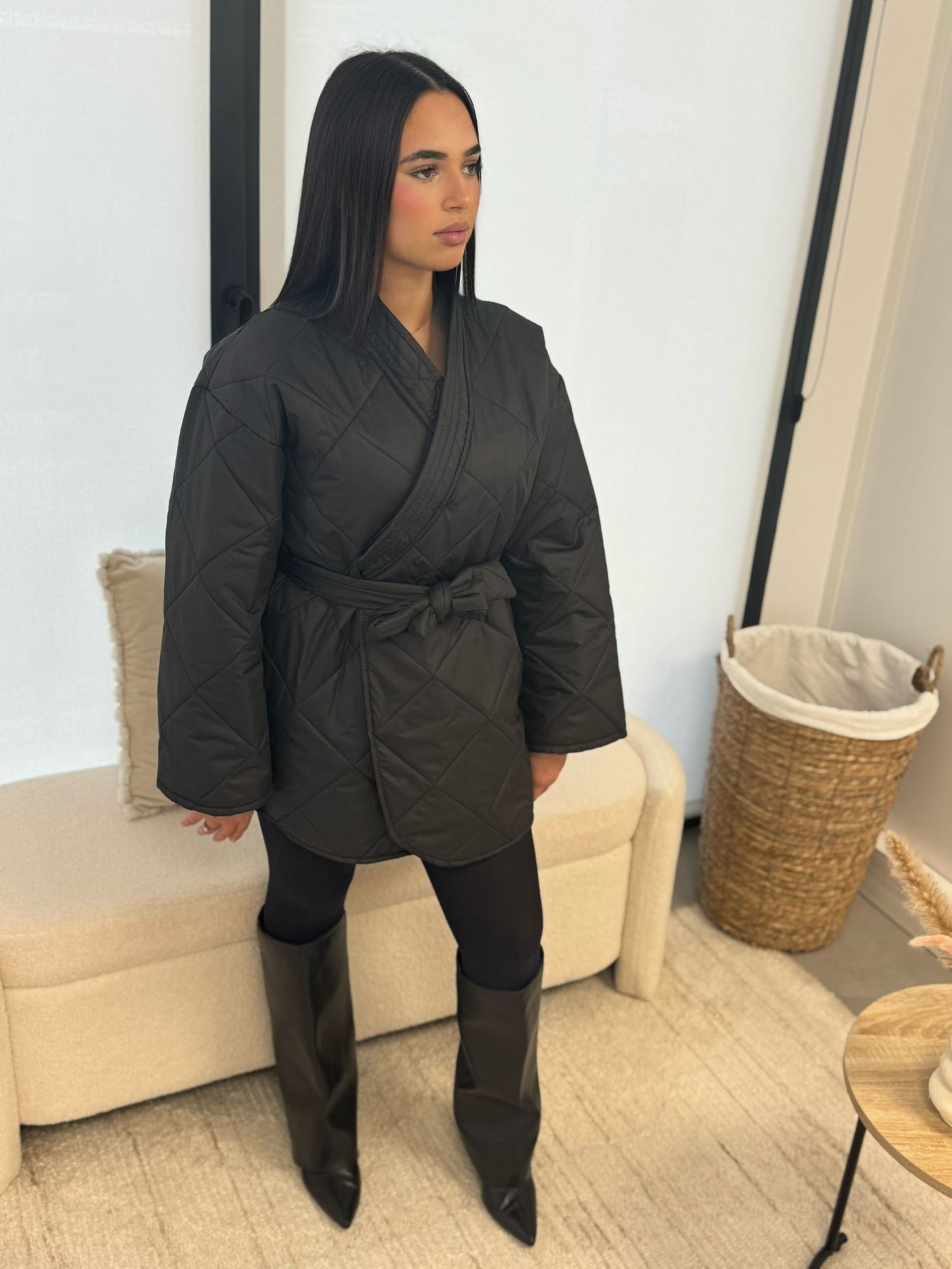 Veste matelassée noir